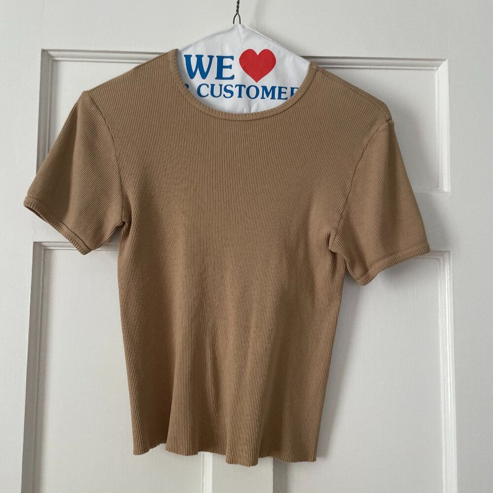 Re/Done Hanes Ribbed Top Size M